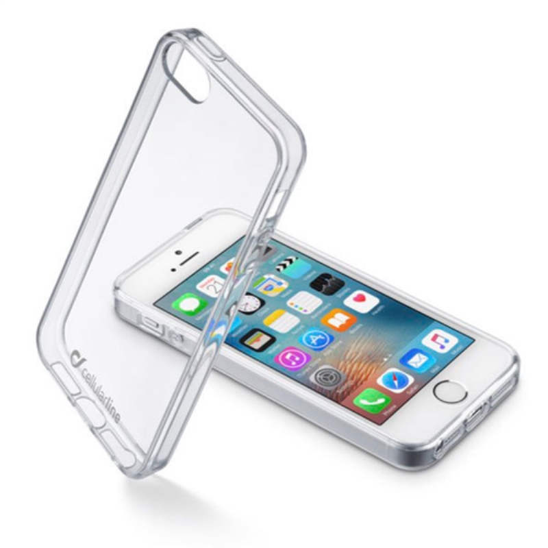CELLULARLINE Custodia cover per iPhone 5 Cellular Line Clear Duo trasparente